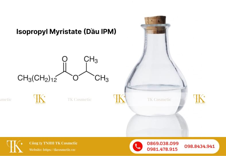Isopropyl Myristate (Dầu IPM) – Nguyên liệu mỹ phẩm thông dụng