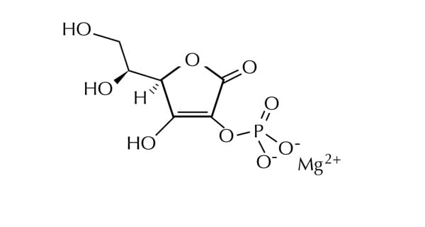 Cấu trúc phân tử của Magnesium Ascorbyl Phosphate - Một dạng vitamin C
