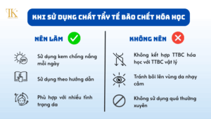(Lưu ý khi dùng tẩy tế bào chết hóa học)