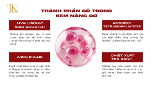 Thành phần có trong kem nâng cơ tại TK Cosmetic
