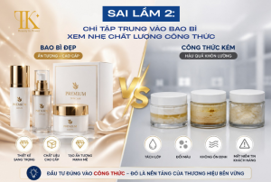 Sai lầm khi chỉ tập trung vào bao bì mỹ phẩm