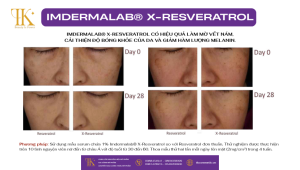 IMDERMALAB X-RESVERATROL: Hiệu quả giảm melanin, cải thiện nám và độ bóng da
