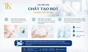 Vai trò của chất tạo bọt trong mỹ phẩm