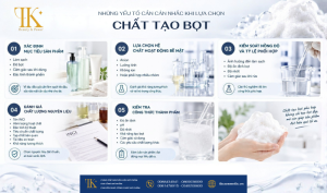 Yếu tố cần cân nhắc khi lựa chọn chất tạo bọt